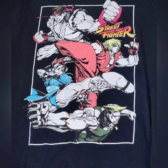Street Fighter Vintage retro short sleeve t-shirt - Picture 4 of 7
